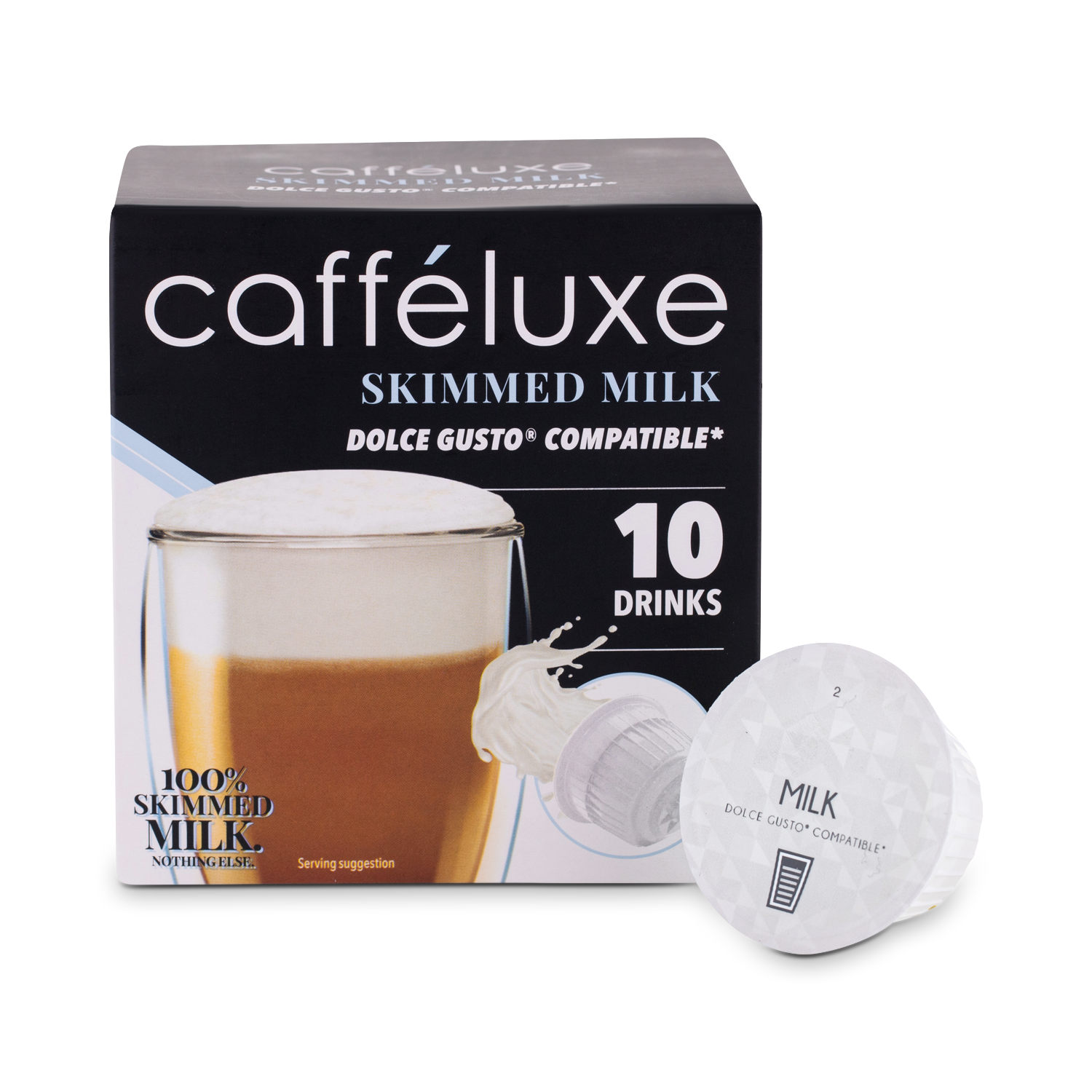 Caffeluxe Skimmed Milk Dolce Gusto 10 UK Caff luxe Coffee