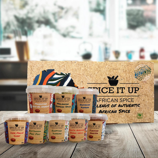 Spice It Up l Authentic African Spice Gift Set - 8 Spices from around the Continent | Xmas Gift Set, Cooking Gift Set & Home Cooking Spices