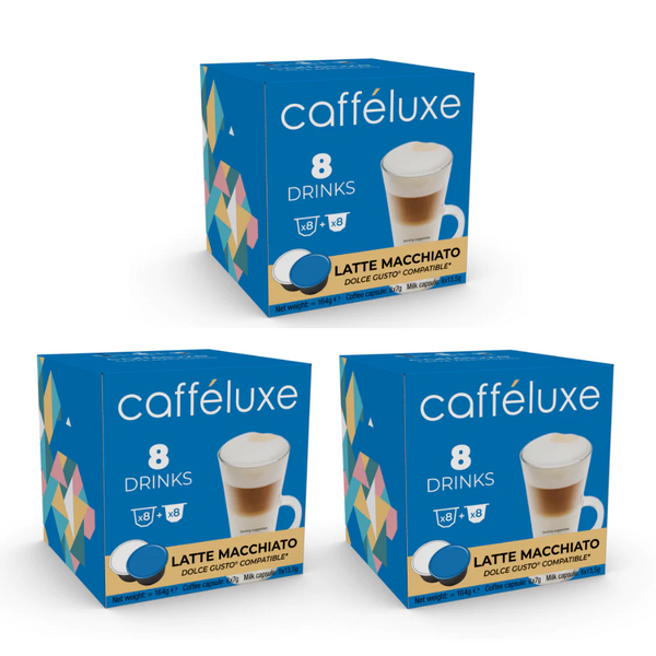 Caffeluxe Latte Macchiato Dolce Gusto (8+8)