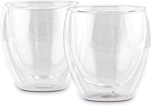 F.R.I.E.N.D.S | 250ml Double Walled Insulated Glass Mugs - Set of 2 Insulated Glass Mugs
