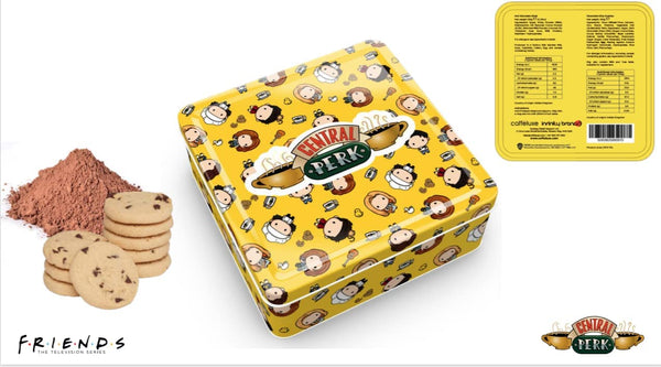 FRIENDS | Chocolate Chip Cookies Gift Box and Hot Chocolate Set | Assortment Gift Set | Hot Chocolate Hamper, Cookies Gift Hamper
