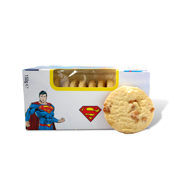 Shortbread Cookies and Biscuit Variety Pack - 3 Packets DC Super Hero Biscuit Trio - Forest Fruit Shortbread, Toffee Popcorn Biscuit, Blackcurrent Shortbread - Cookies & Biscuits Gifting