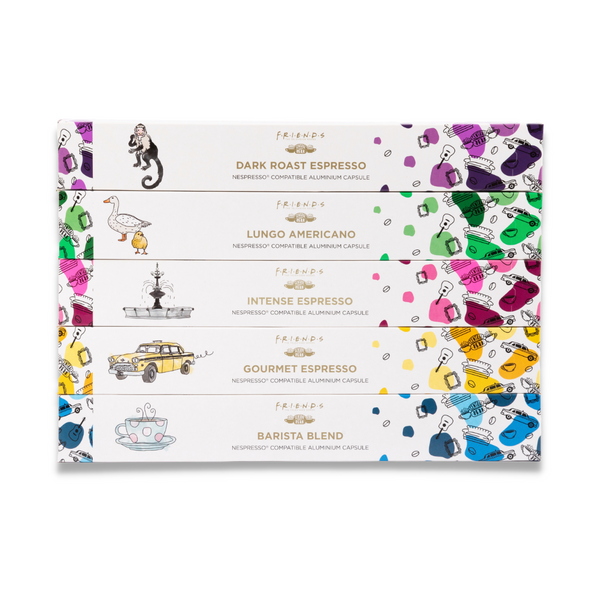 Friends Central perk Nespresso Aluminium Coffee Capsules Variety pack pods