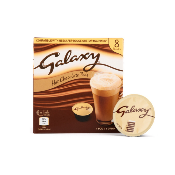 Galaxy - Dolce Gusto Compatible Capsules - Hot Chocolate - 8 Hot Chocolate Pods