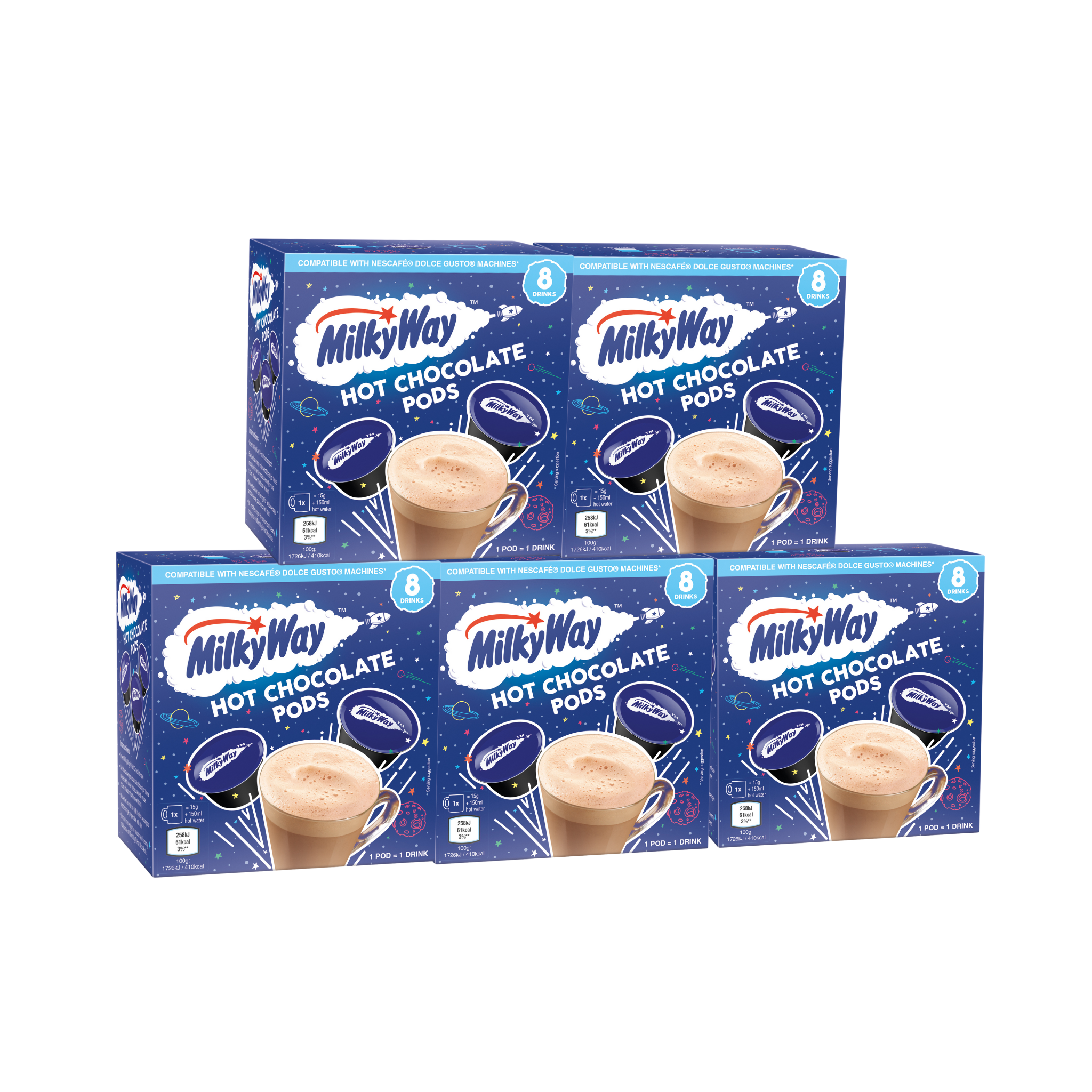 Milky Way Hot Chocolate Pods  40s Bundle – UK Cafféluxe Coffee