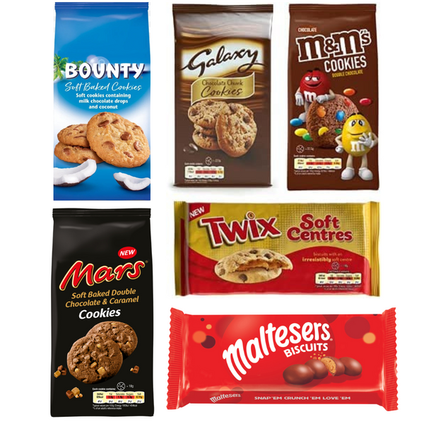 Mars Magic Celebrations Biscuit and Cookies Combo - Mars, Twix, Bounty, Snickers, Malteses & Galaxy Cookies