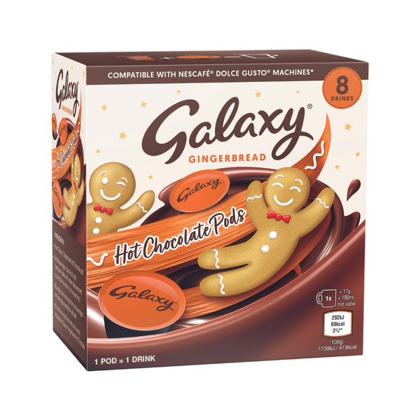 Galaxy Hot Chocolate - Gingerbread Limited Edition - Dolce Gusto Compatible