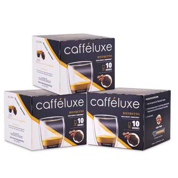 Products Caffeluxe Dolce Gusto Compatible Ristretto Coffee Capsules |