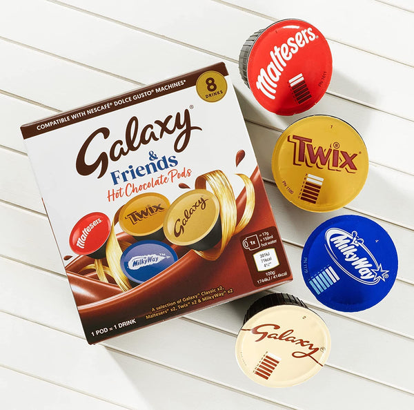 Galaxy Hot Chocolate Pods  Mixed Hot Chocolate Dolce Gusto