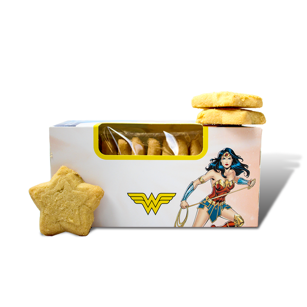Shortbread Cookies and Biscuit Variety Pack - 3 Packets DC Super Hero Biscuit Trio - Forest Fruit Shortbread, Toffee Popcorn Biscuit, Blackcurrent Shortbread - Cookies & Biscuits Gifting