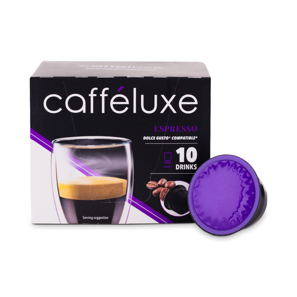 Caffeluxe Dolce Gusto Compatible Espresso Coffee Capsules