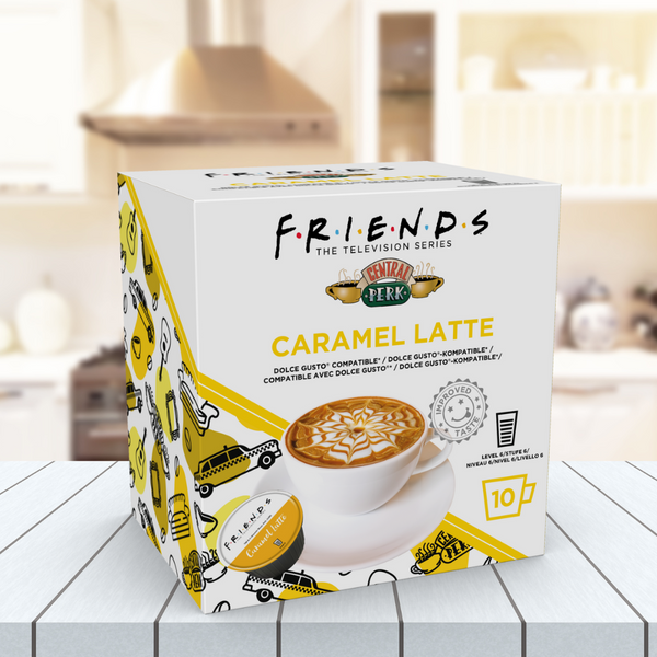 FRIENDS | Dolce Gusto Compatible Coffee Capsules | 60 Capsules| Variety Pack - Selection of Coffee Pods | Cappuccino, Caramel Latte, Cafe Au Lait, Toffee Nut Latte, Flat White & Espresso