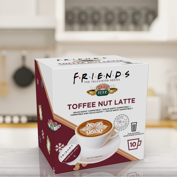 FRIENDS | Dolce Gusto Compatible Coffee Capsules | 60 Capsules| Variety Pack - Selection of Coffee Pods | Cappuccino, Caramel Latte, Cafe Au Lait, Toffee Nut Latte, Flat White & Espresso